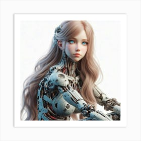 Robot Girl 20 Art Print