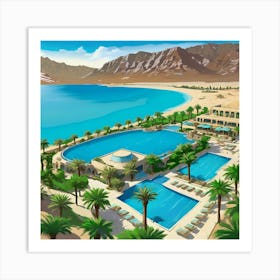 Aegean Sea Resort Art Print