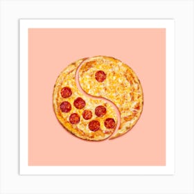Pizza Harmony Square Art Print