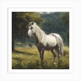 Horse In The Meadow 4 Art Print