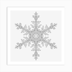 Snowflake Mandala 01 Art Print