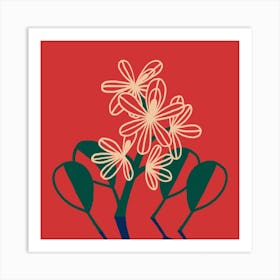 Water Lilly Square Art Print