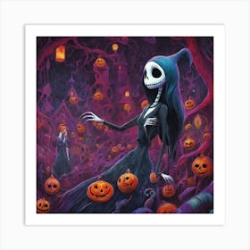 Nightmare Before Christmas 2 Art Print