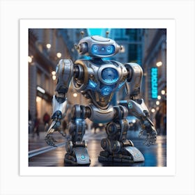 Futuristic Robot 22 Art Print