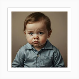 Portrait Of A Baby 2 Art Print