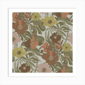 Floral Wallpaper Art Print