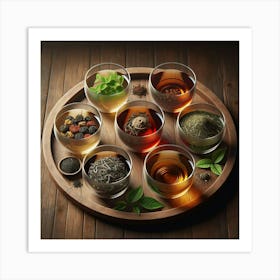 Teas On A Tray Art Print