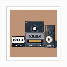 Cassette Tapes Art Print