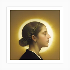 Portrait Of A Young Woman Art Print