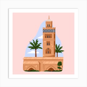 Koutoubia Mosque Morocco Art Print