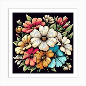 Bouquet Of Flowers 1 Art Print