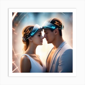 Futuristic Love 3 Art Print