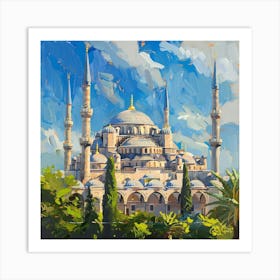 Blue Mosque 13 Art Print