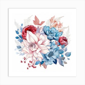 Bouquet Of Flowers 6 Art Print