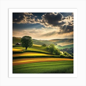 Sunset In The Countryside 33 Art Print