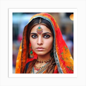 Indian Woman Art Print