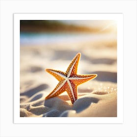 Starfish On The Beach 11 Art Print