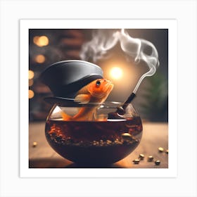 Goldfish In A Bowl 21 Art Print