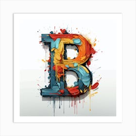 Letter B 9 Art Print