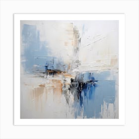 AI Aqua Haze Melancholy 1 Art Print