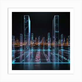 Futuristic City Art Print