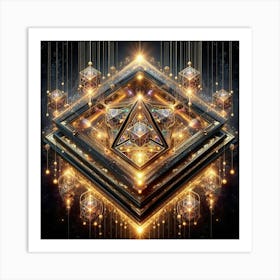 Quantum Cube 4 Art Print