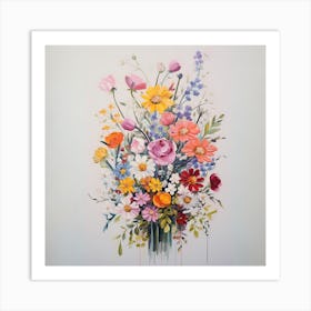 Flowers In A Vase 20 Art Print