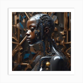 Robot Woman 56 Art Print