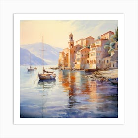 Pastel Poetry: Monet's Coastal Canvas Art Print