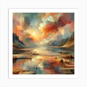 Abstract Horizons 25 Art Print