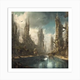 Fantasy City Art Print