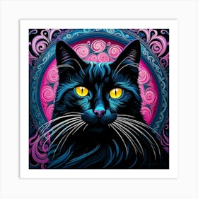 Black Cat Art Print