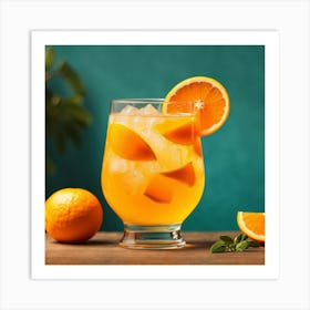 Orange Drink Art Print