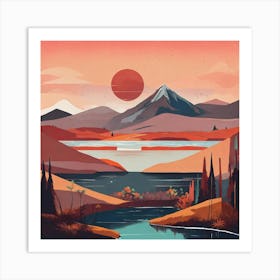 Landscape Painting 1 Art Print