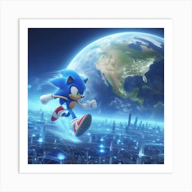Sonic The Hedgehog 50 Art Print