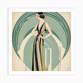 Deco Woman 11 Art Print