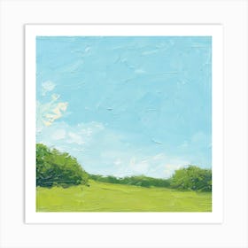 Green Field 1 Art Print