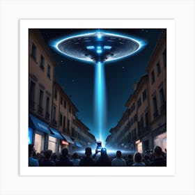 Alien Spaceship 1 Art Print