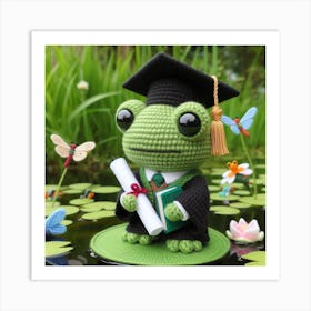 Amigurumi, Frog 1 Art Print