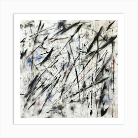 Abstract Design Featuring Hand Drawn Arrows And Markings Chaotic Arrangement Emphasis On Direction (4) Art Print