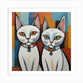 Two Cats 1 Art Print