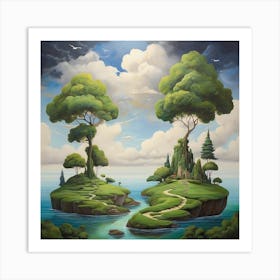 Island Of Trees Art Print