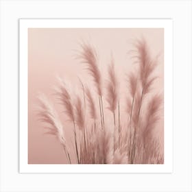 Pink Grass 3 Art Print