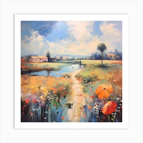 Impressionist Echoes: Tuscan Palette Art Print