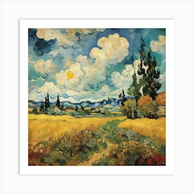 Landscape Vincent Van Gogh Art Print 1 Art Print