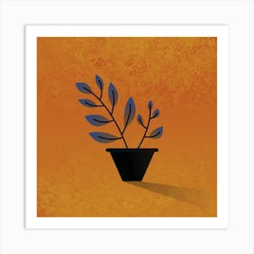 Plant In A Pot Wall Art Art Print