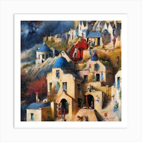 Fairytale Village Art Print