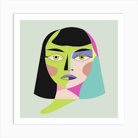 Abstract Portrait Of A Woman 97 Art Print