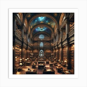 Library Of Paris Art Print