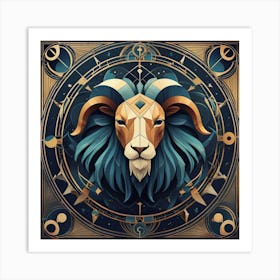 Zodiac Ram 1 Art Print